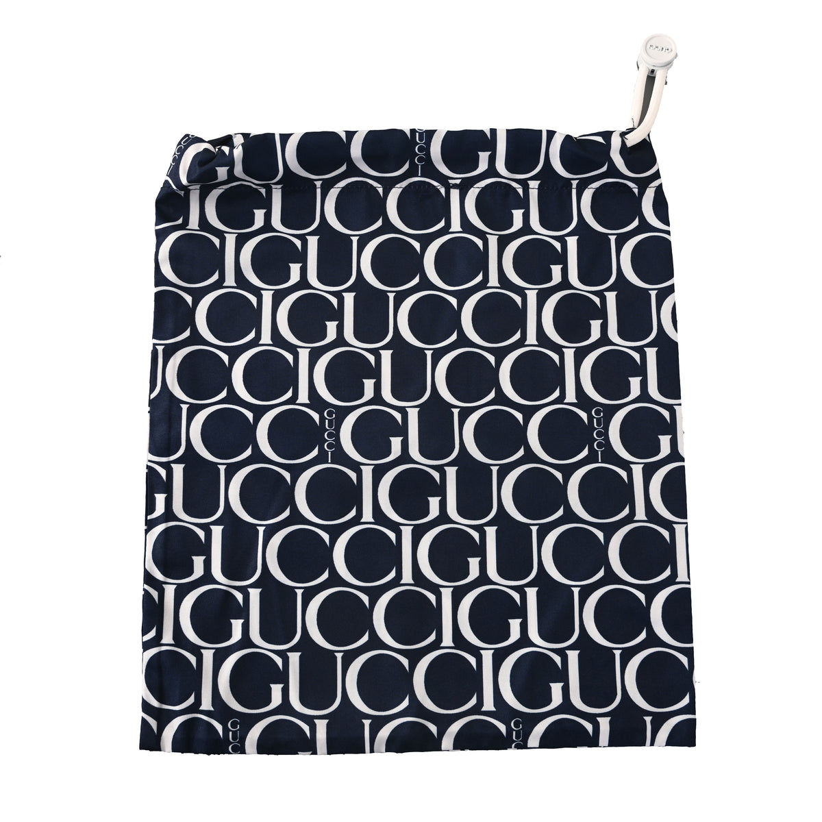 Gucci Navy All-Over Logo Print Drawstring Shorts