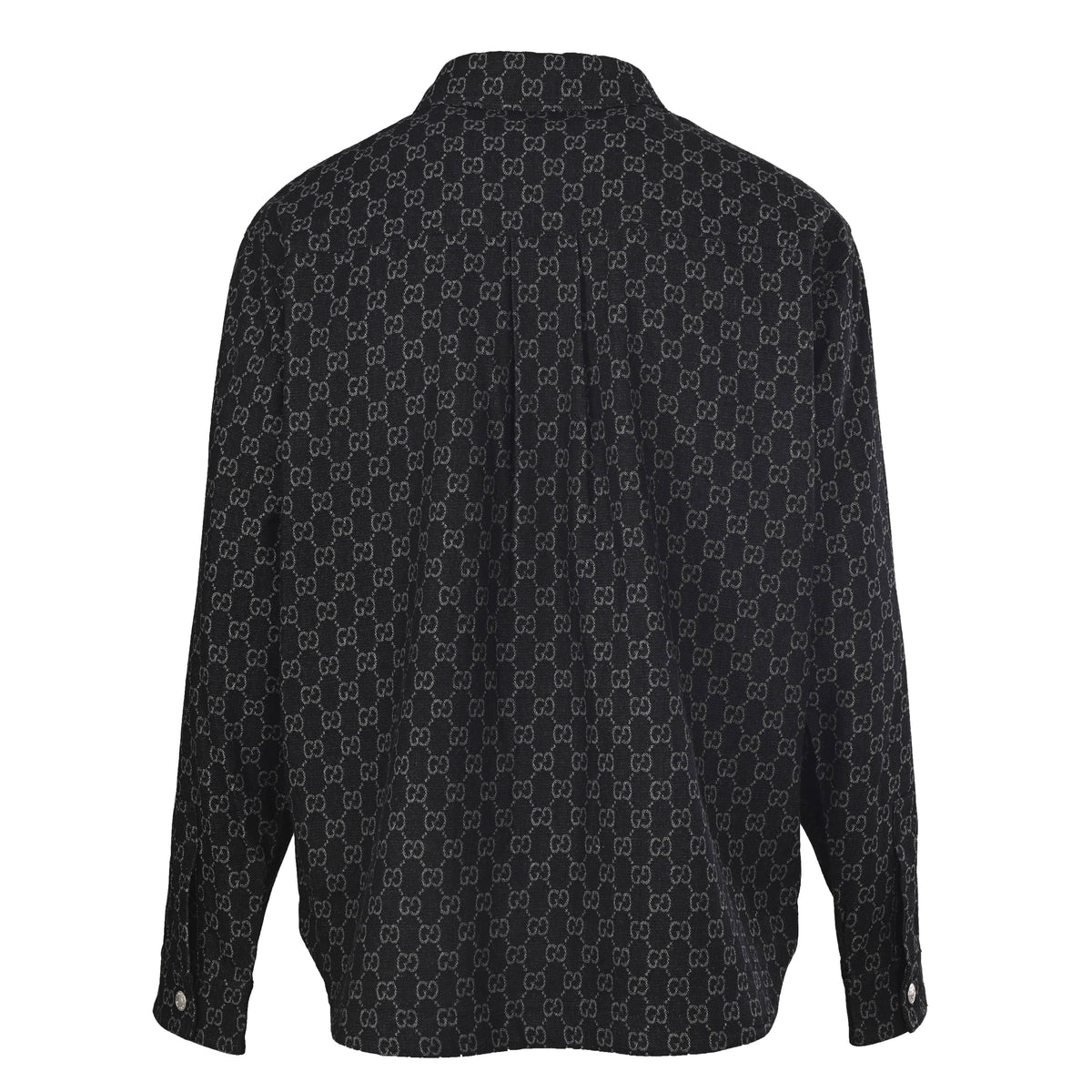 Gucci Jacquard Shirt Jacket with Contrast Pockets