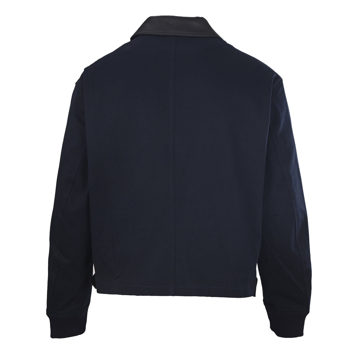 Christian Dior Leather Collar Jacket with Buckle Detail, Statement Outerwear for Casual Layering