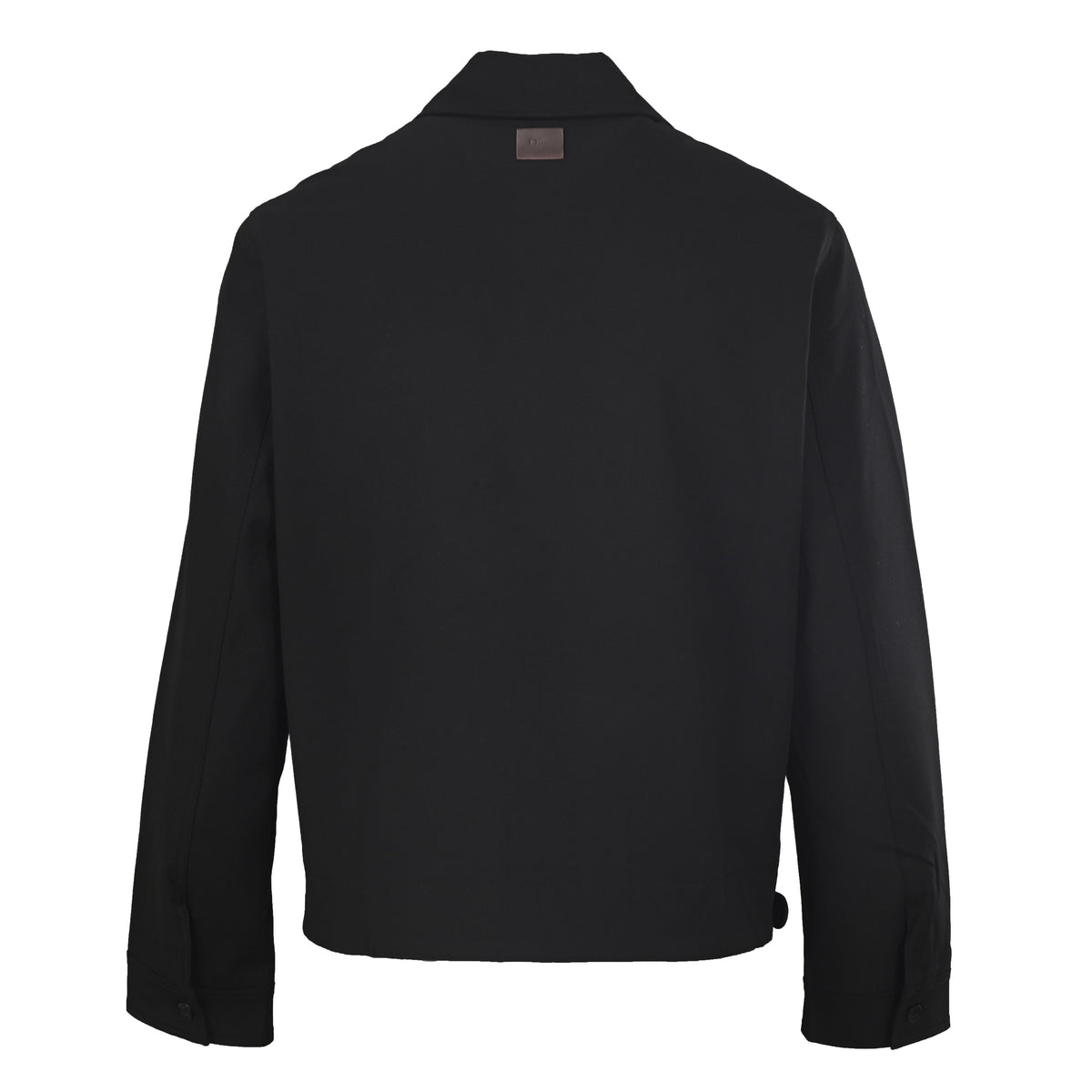 Christian Dior Collared Zip-Up Jacket with Buckle Hem Detail, Casual Layering Outerwear