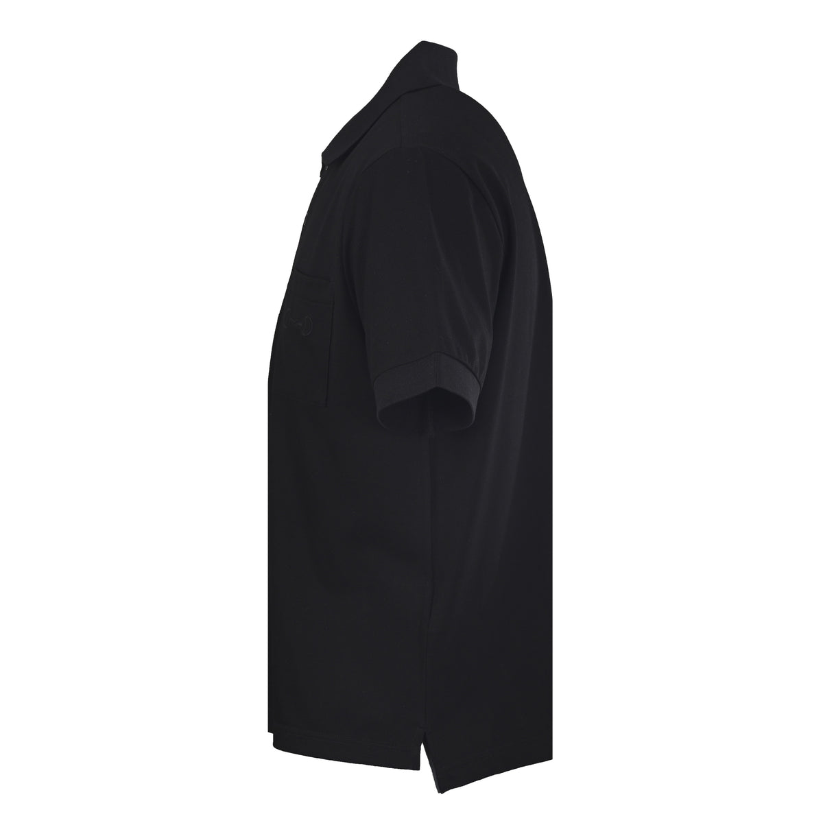 Gucci Black Cotton Piqué Horsebit Embroidered Pocket Polo Shirt