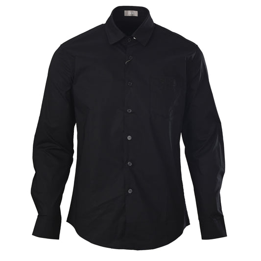 Christian Dior 1947 Embroidered Pocket Long Sleeve Shirt, Smart Casual Statement Shirt for Layering