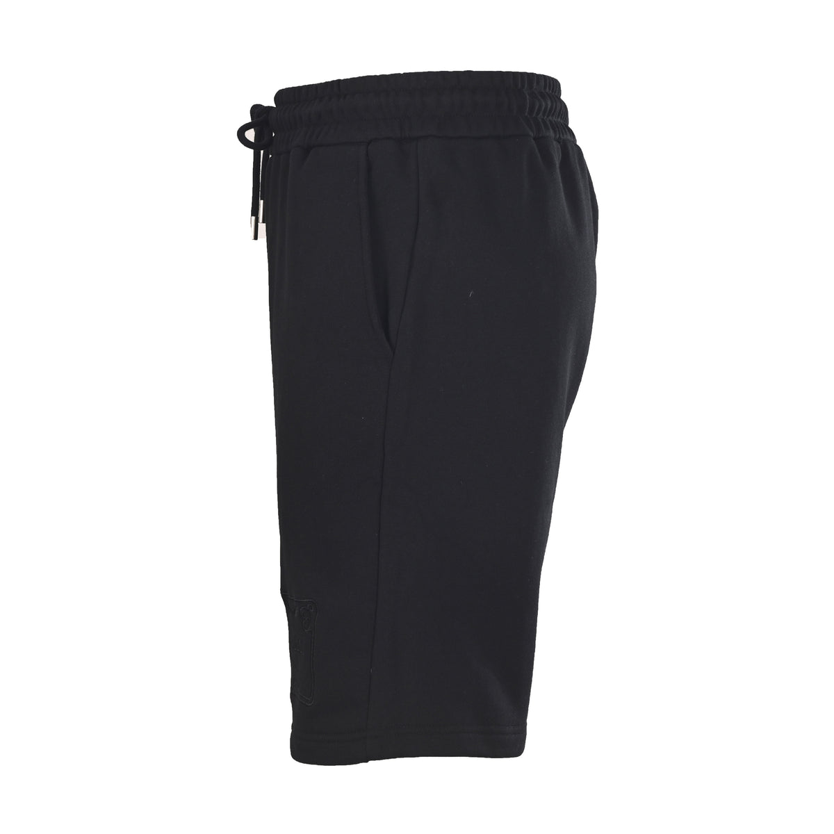 Gucci Black Embroidered Logo Patch Drawstring Shorts