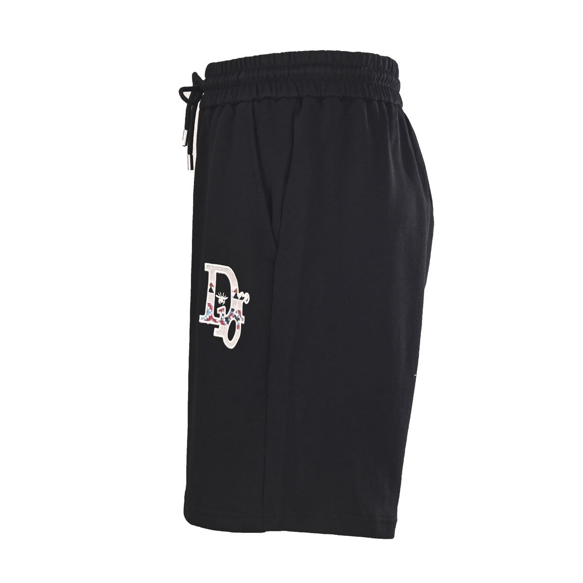 Christian Dior Bee Emblem Embroidered Shorts, Logo Detail Casual Summer Streetwear Style