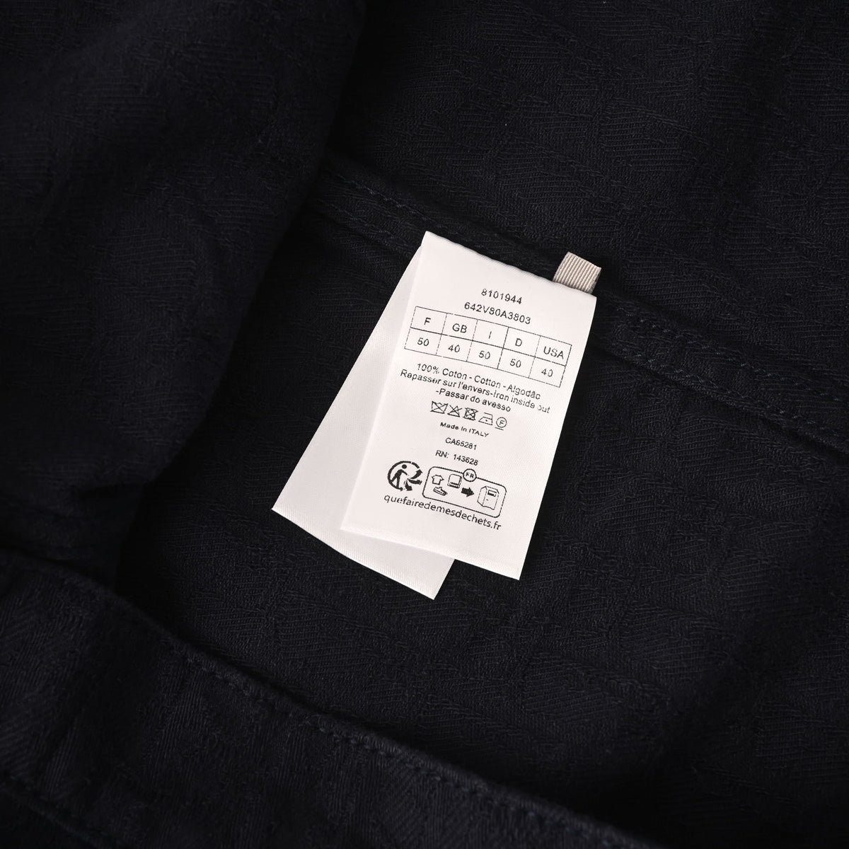 Christian Dior Tonal All-Over Print Denim Jacket for Casual Streetwear Layering