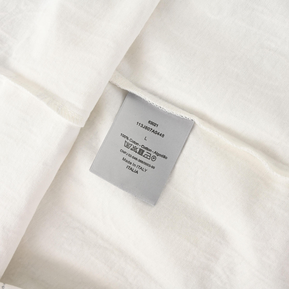 Christian Dior Gradient Monogram Short-Sleeve T-Shirt with Silver-Tone Thread Accents for Statement Styling