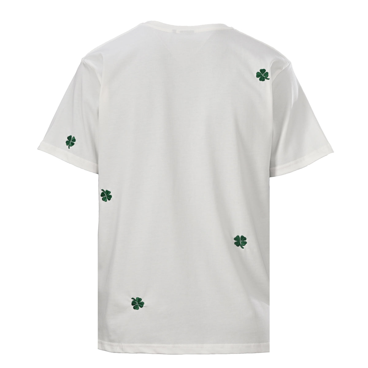 Christian Dior CD All-Over Four-Leaf Clover Embroidered T-Shirt | Short-Sleeve Statement Tee