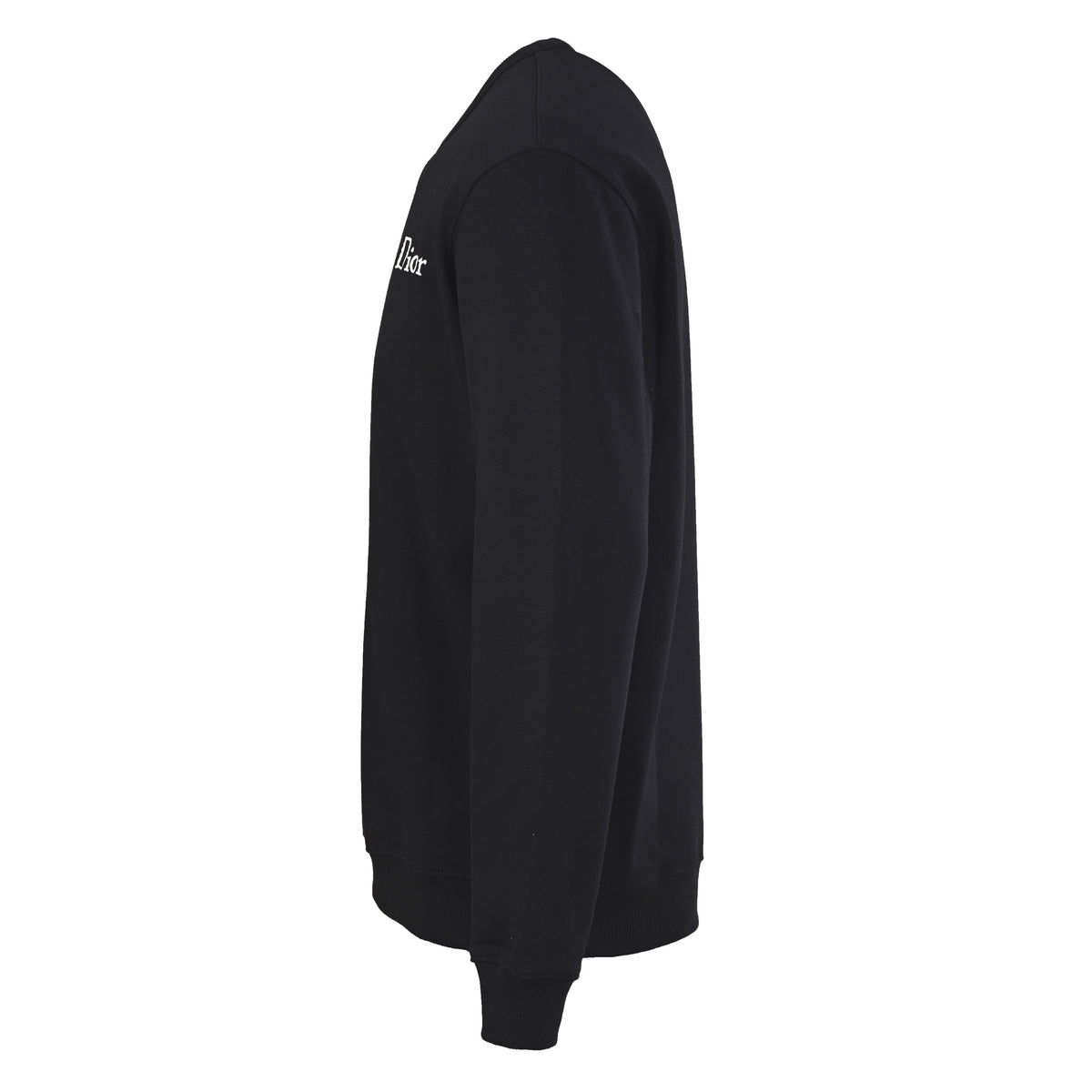 Christian Dior Lettering Embroidered Crewneck Sweatshirt, Casual Pullover for Layered Streetwear Looks