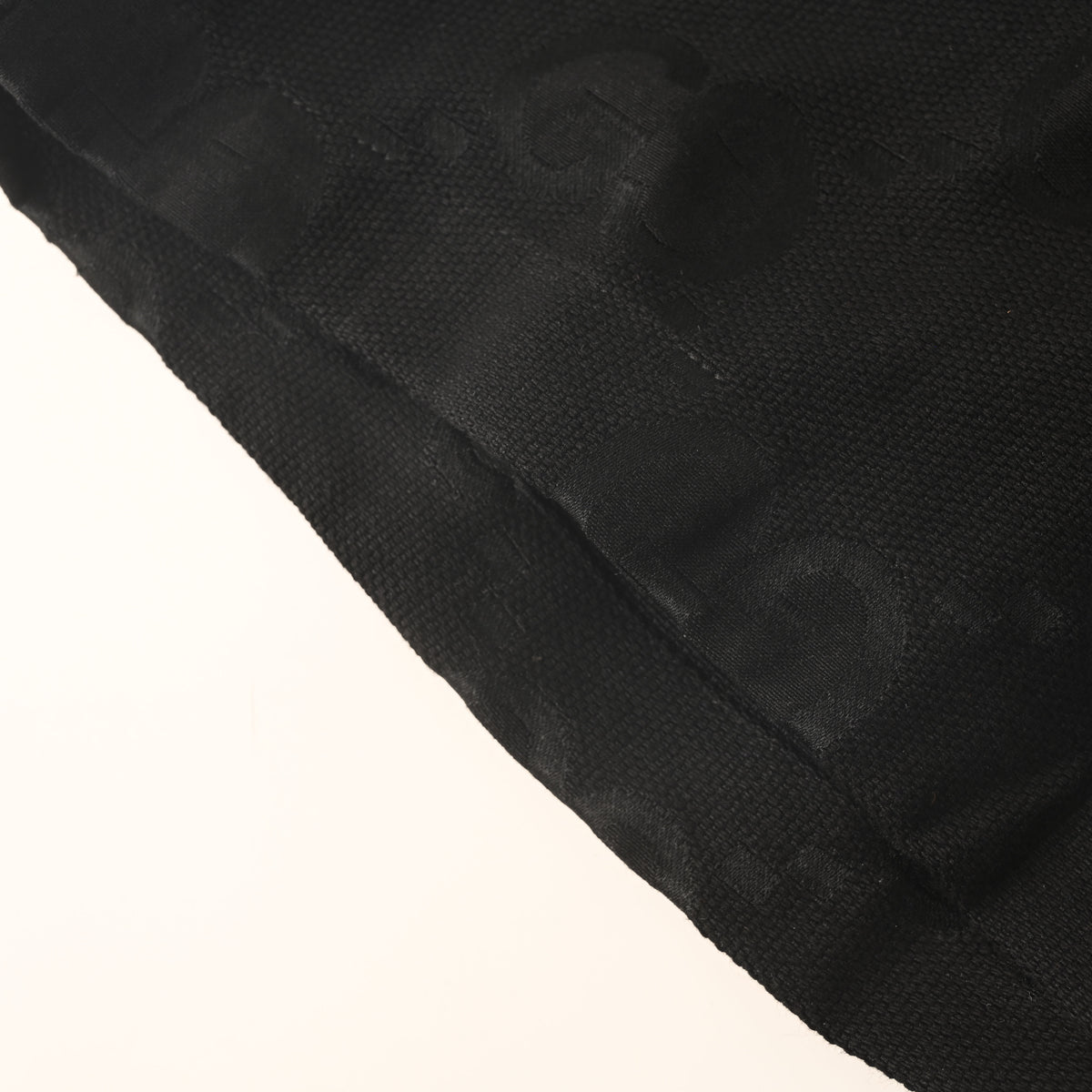 Gucci Black Jumbo GG Jacquard Drawstring Shorts