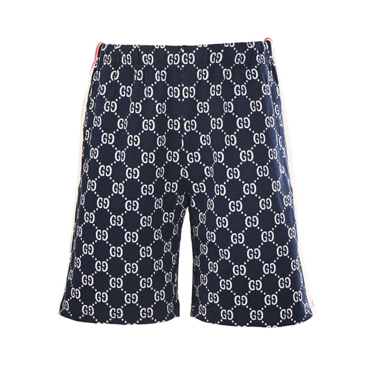 Gucci GG Jacquard Side Stripe Relaxed-Fit Shorts