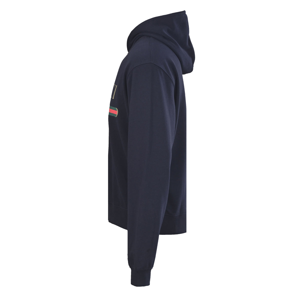 Gucci Navy GG Belt Print Relaxed-Fit Pullover Hoodie